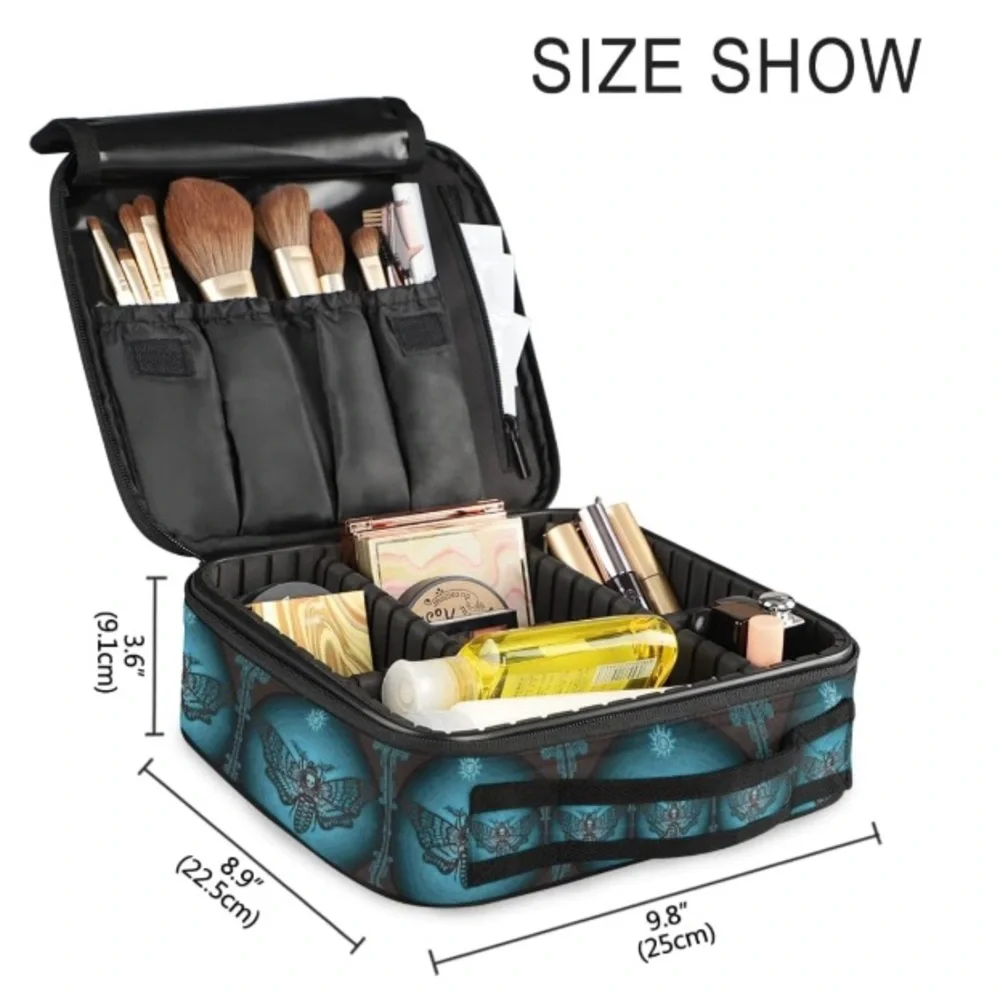 Skull Moth Design Storage Organizer - Black and Blue